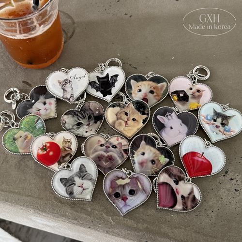 Kitsch少女皇冠小兔猫咪苹果挂件