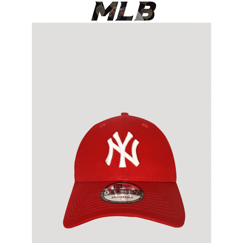 原装正品MLB棒球帽NEW ERA洋基队小NY金属标可调节鸭舌帽弯檐帽子