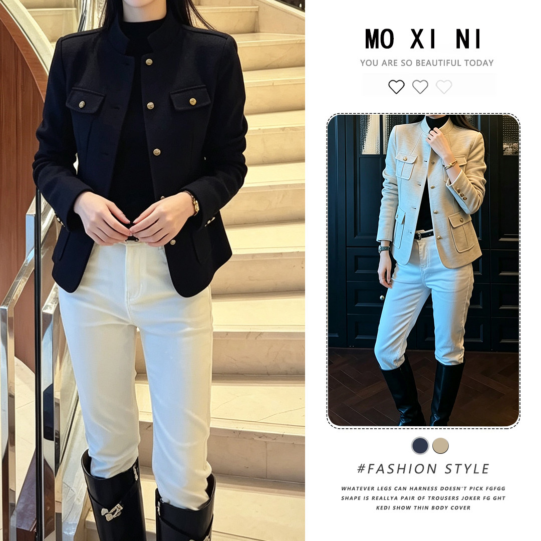 设计师款秋季西装短款外套