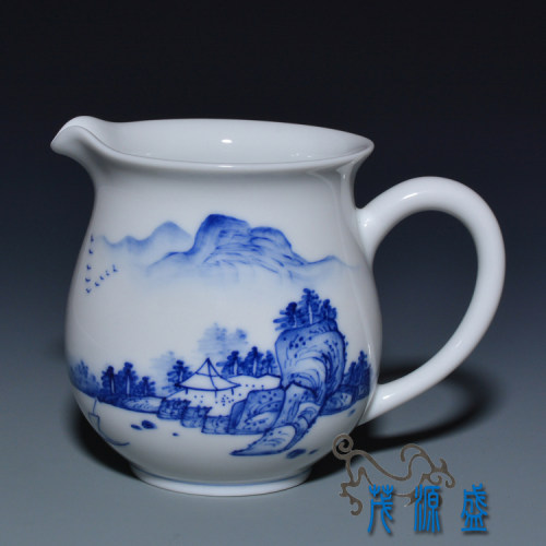 茂源盛台湾三希陶瓷青花手绘茶具
