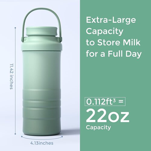 母婴用品300毫升奶瓶20盎司容量旅行冷却水杯礼品套装母乳冷藏杯