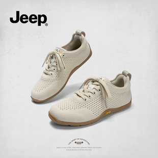 jeep徒步旅游鞋2026新款春季通勤百搭女鞋透气软底舒服运动休闲鞋