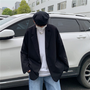 休闲西装外套男韩版宽松秋季男装小西服套装炸街dk制服XZ332-P50图片