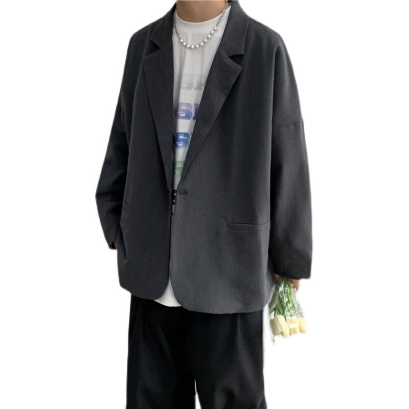 休闲西装外套男韩版宽松秋季男装小西服套装炸街dk制服XZ332-P50,男装西服,星座308B-1