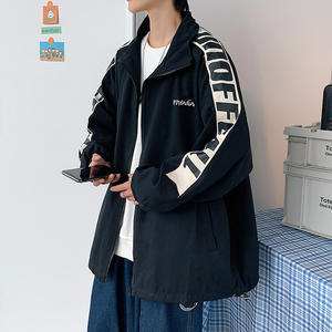 宽松外套男港风潮流ins衣服秋季潮牌夹克休闲上衣JK04110-P55图片