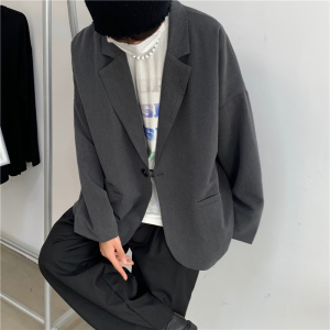 休闲西装外套男韩版宽松秋季男装小西服套装炸街dk制服XZ332-P50图片