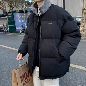 棉服男潮牌冬季加厚韩版羊羔毛立领外套帅气ins港风棉袄MY034-P80图片
