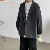 休闲西装外套男韩版宽松秋季男装小西服套装炸街dk制服XZ332-P50，男装西服，星座308B-1