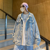 工装休闲夹克男外套2023年新款潮牌潮流ins迷彩青少年TZ026-P105，男装休闲套装，星座308B-1