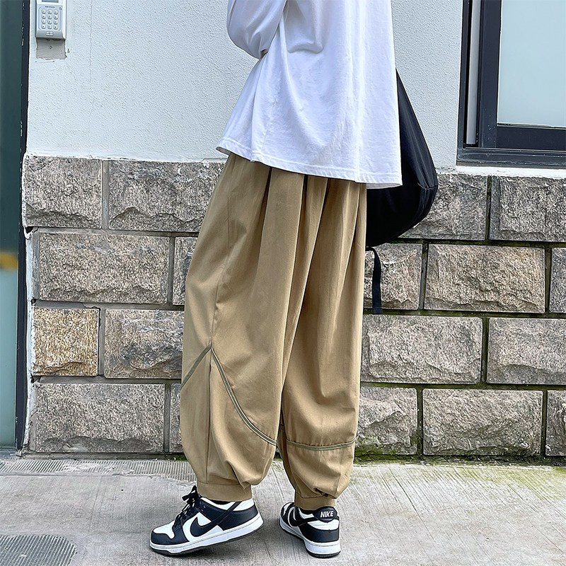 秋季ins裤子男韩版潮流宽松运动休闲裤潮牌束脚裤K0373-P35,男装休闲裤,星座308B-1