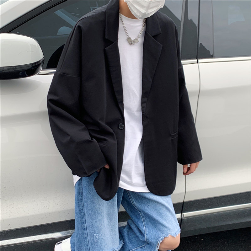 休闲西装外套男韩版宽松秋季男装小西服套装炸街dk制服XZ332-P50,男装西服,星座308B-1