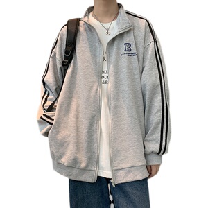 开衫卫衣男潮牌ins运动外套韩版潮流秋季情侣上衣服JK02007-P45图片