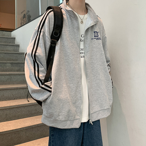 开衫卫衣男潮牌ins运动外套韩版潮流秋季情侣上衣服JK02007-P45图片