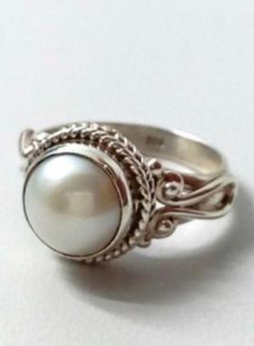 臻荣ebay热卖镀s925复古泰银镶嵌