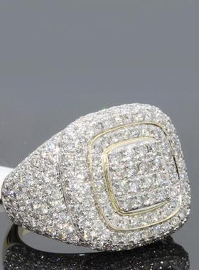 臻荣wish热卖新款镀18k黄金满钻