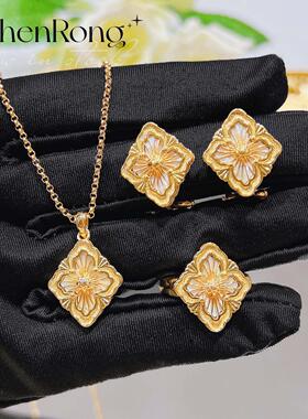 意大利拉丝工艺复古宫廷风白贝母