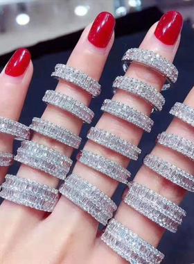 ins时尚网红款气质镀18K金满钻