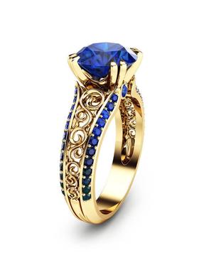 臻荣wish新款热卖红宝石镂空通花