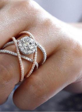 臻荣wish热卖新款镀玫瑰金分色