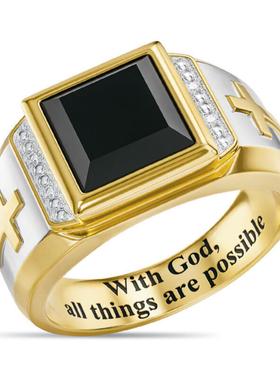 臻荣有了上帝一切皆可能信仰戒指