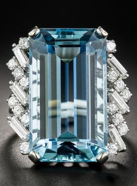 臻荣电商热卖奢华托帕石订婚戒指