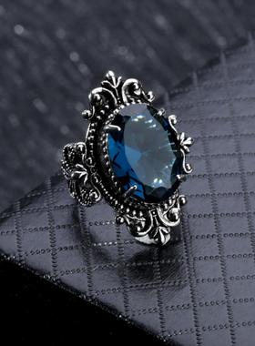 臻荣wish新款合成海蓝色托帕石