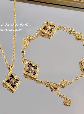 意大利拉丝工艺复古宫廷风深紫