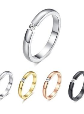 欧美热卖饰品时尚简约玫瑰金光面