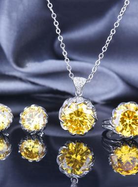 新款满钻莲花套装7.5克拉璀璨