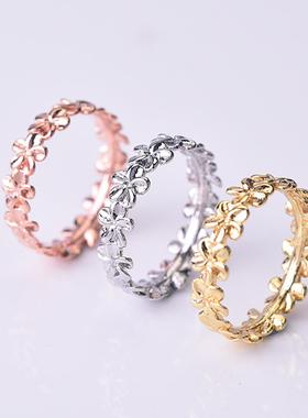 臻荣ebay热卖夏威夷鸡蛋花戒指