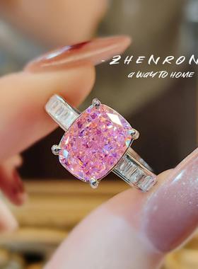 vintage中古风日常肥长方粉钻