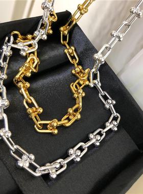 时尚博主推荐潮冷淡风圈圈U型