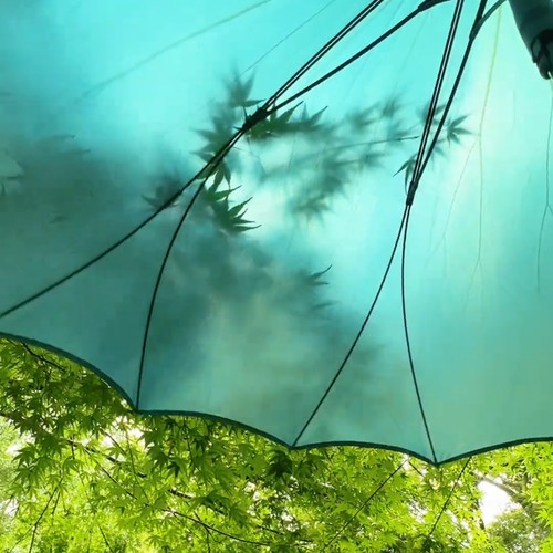 灵隐寺荷气生才创意国风长柄荷叶雨伞晴雨两用旅游景区文创礼品