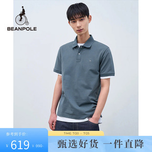 透气舒适 春夏新美拉蓝时尚 BEANPOLE滨波 T恤 棉质POLO衫 短袖