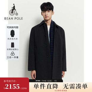 2025秋冬男士 BEANPOLE滨波 休闲风随性简约内胆棉衣外套 新品