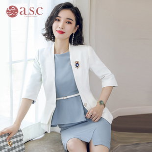 时尚 套裙西装 套装 工装 艾尚臣职业装 面试制服工作服正装 女春秋新款