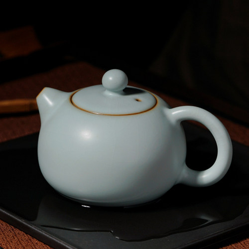 仁慈佑物汝窑茶壶景德镇手工陶瓷