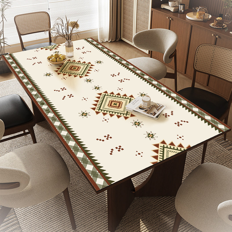 美式餐桌布防水防油免洗防烫轻奢高级感皮革茶几桌垫私人定制桌垫,居家布艺,桌布,淘宝优惠券,粉丝福利购,淘宝优惠卷