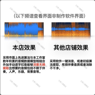 伴奏制作音乐消音歌曲伴奏下载扒带人声提取编曲修音视频去人声