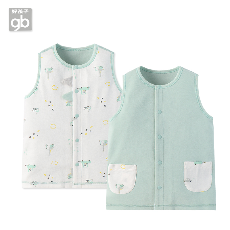 好孩子春秋新款男女无袖婴儿童装