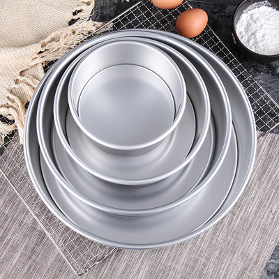 戚风蛋糕模具6/8/10寸圆形阳极活底加高古早蛋糕烤箱家用烘焙工具