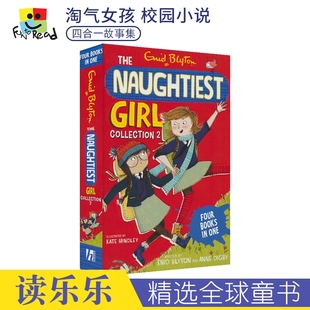 Naughtiest Blyton The 四合一故事集 进口图书 Enid Girl 伊妮德·布莱顿 儿童英语章节书 淘气女孩 Collection 英文原版
