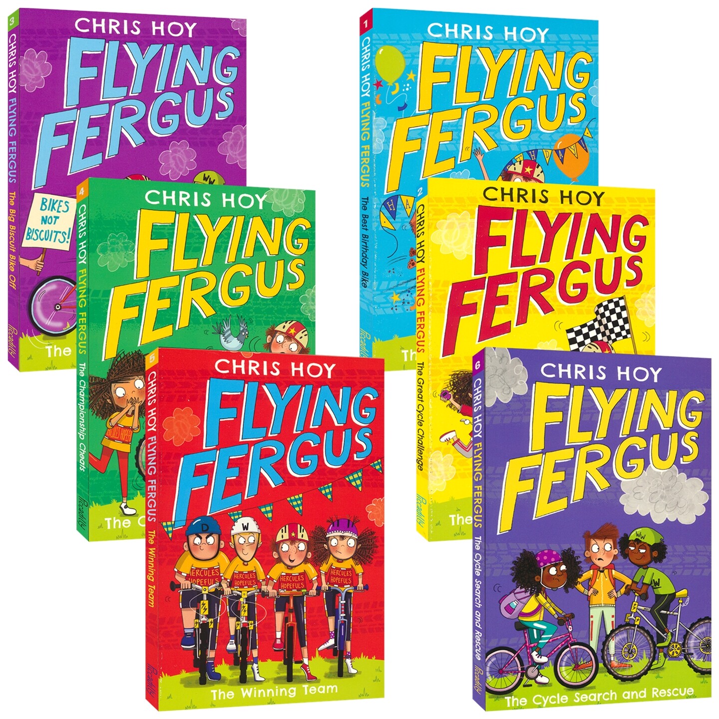 【自营】Flying Fergus 飞驰弗格森 超级自行车系列1-6册 桥梁书 初级章节小说 小学生英语课外读物 英文原版进口儿童图书