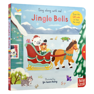Sing Along With Me! Jingle Bells 圣诞主题互动机关操作书 附音频 欧美经典童谣 0-3岁 英语启蒙 亲子绘本 英文原版进口儿童图书