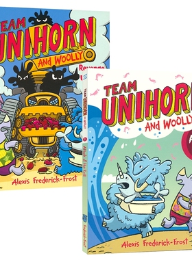 Team Unihorn and Woolly Attack of the Krill 独角兽与毛毛队系列 幽默故事 超级英雄系列漫画小说 英文原版进口儿童图书