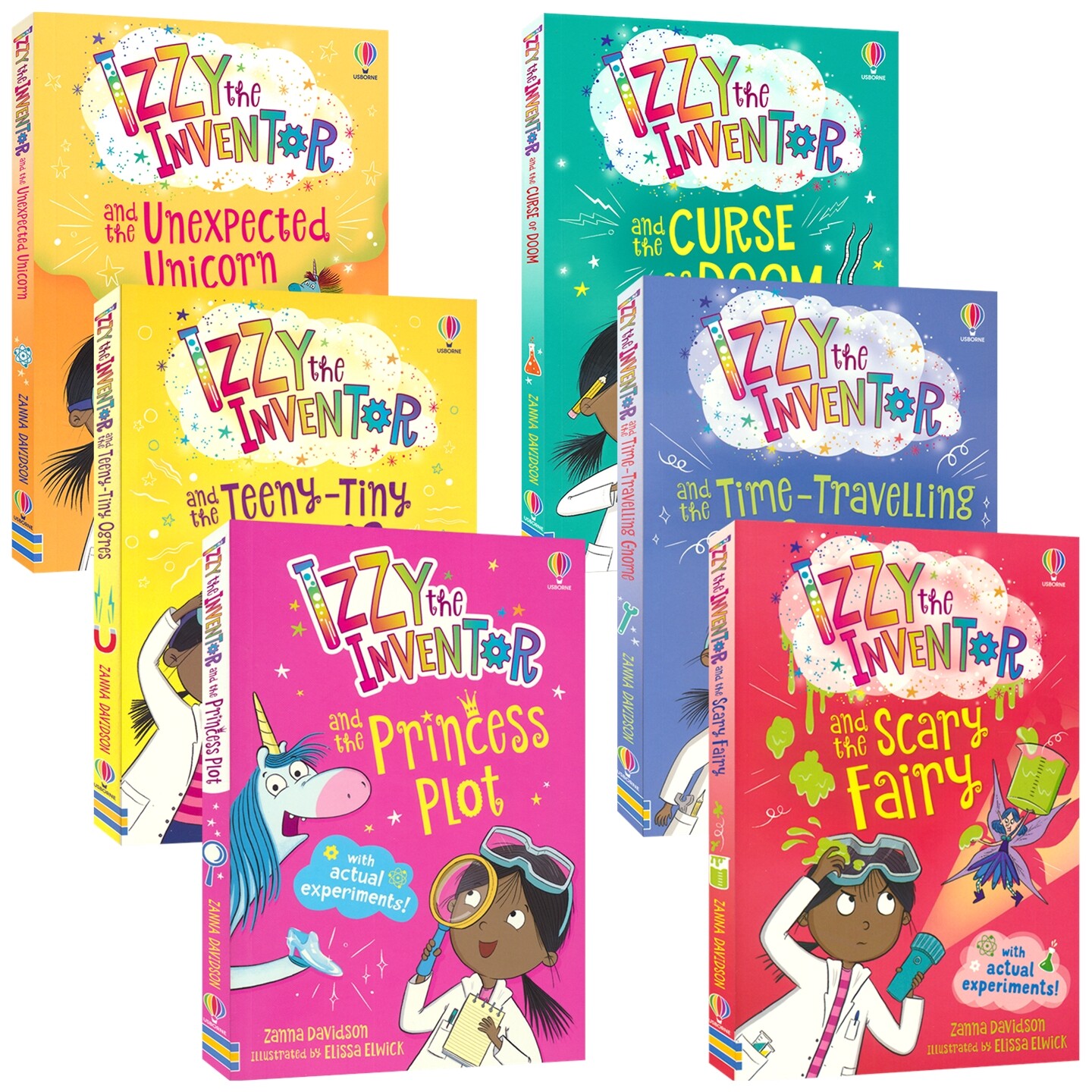 Usborne Izzy The Inventor 小发明家伊兹6册 奇幻冒险 科学实验 桥梁章节书 英文原版进口儿童图书