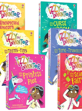 Usborne Izzy The Inventor 小发明家伊兹6册 奇幻冒险 科学实验 桥梁章节书 英文原版进口儿童图书