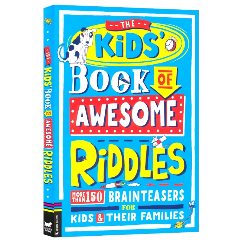 The Kids' Book Of Awesome Riddles 儿童趣味谜语大全 游戏娱乐 英语读物 150+智力题 锻炼逻辑思维 英文原版进口图书