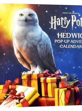 Harry Potter Hedwig Pop-Up Advent Calendar 哈利・波特 海德薇立体圣诞日历 礼物圣诞树  6-9岁 精装 英文原本进口图书