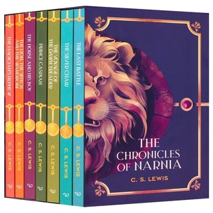 英文原版 Chronicles 版 奇幻魔法章节书 7册盒装 Narnia The 进口小说 卡耐基文学奖 中小学生英语课外阅读 纳尼亚传奇经典